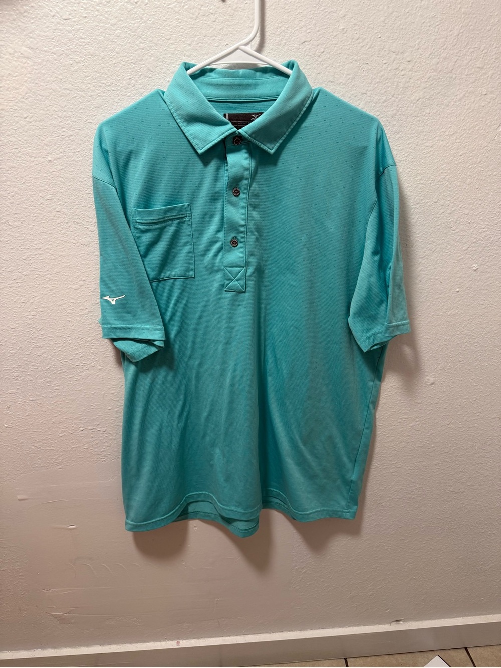 Mizuno Golf Men’s Teal Short-Sleeve Polo Shirt